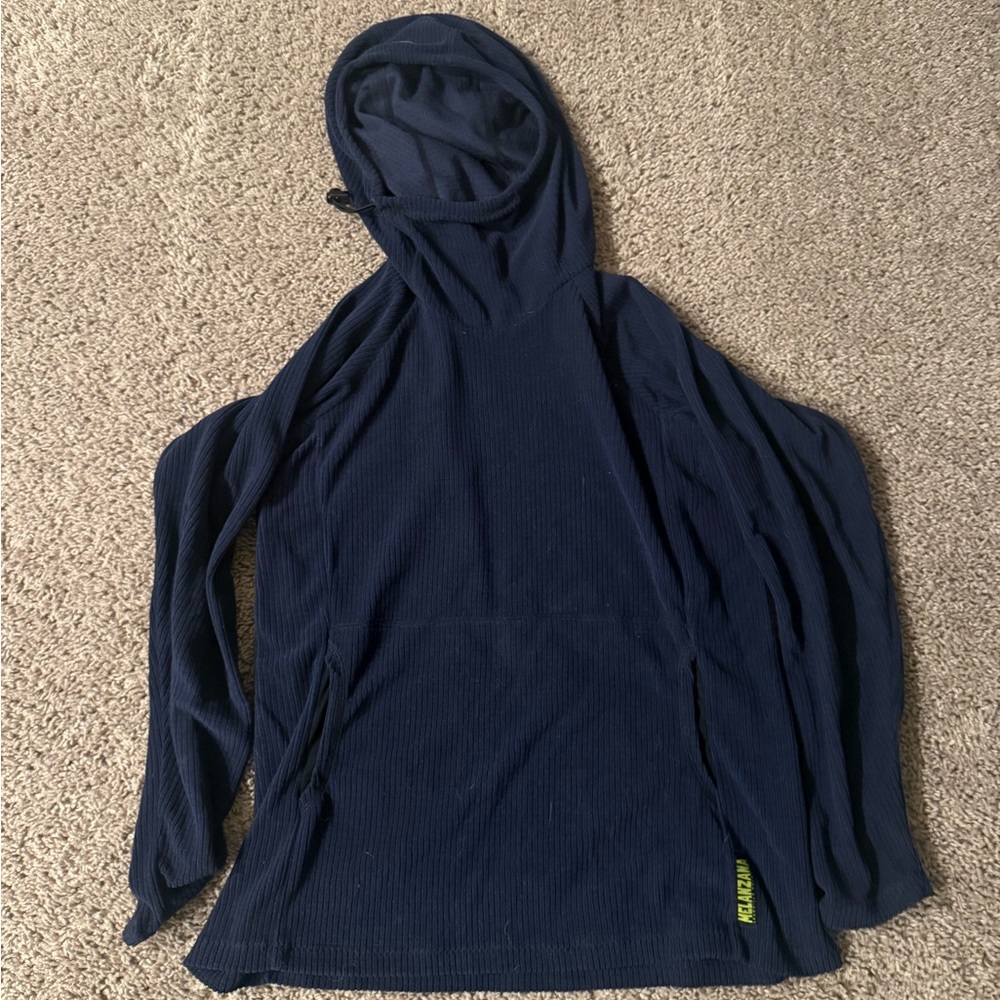 Women’s Medium Navy Blue Microgrid Hoody V2